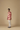 Tie-Dye Kurta-Shirt Set (Coral)