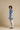 Tie-Dye Taari Indie-Fusion Set (White / Navy)