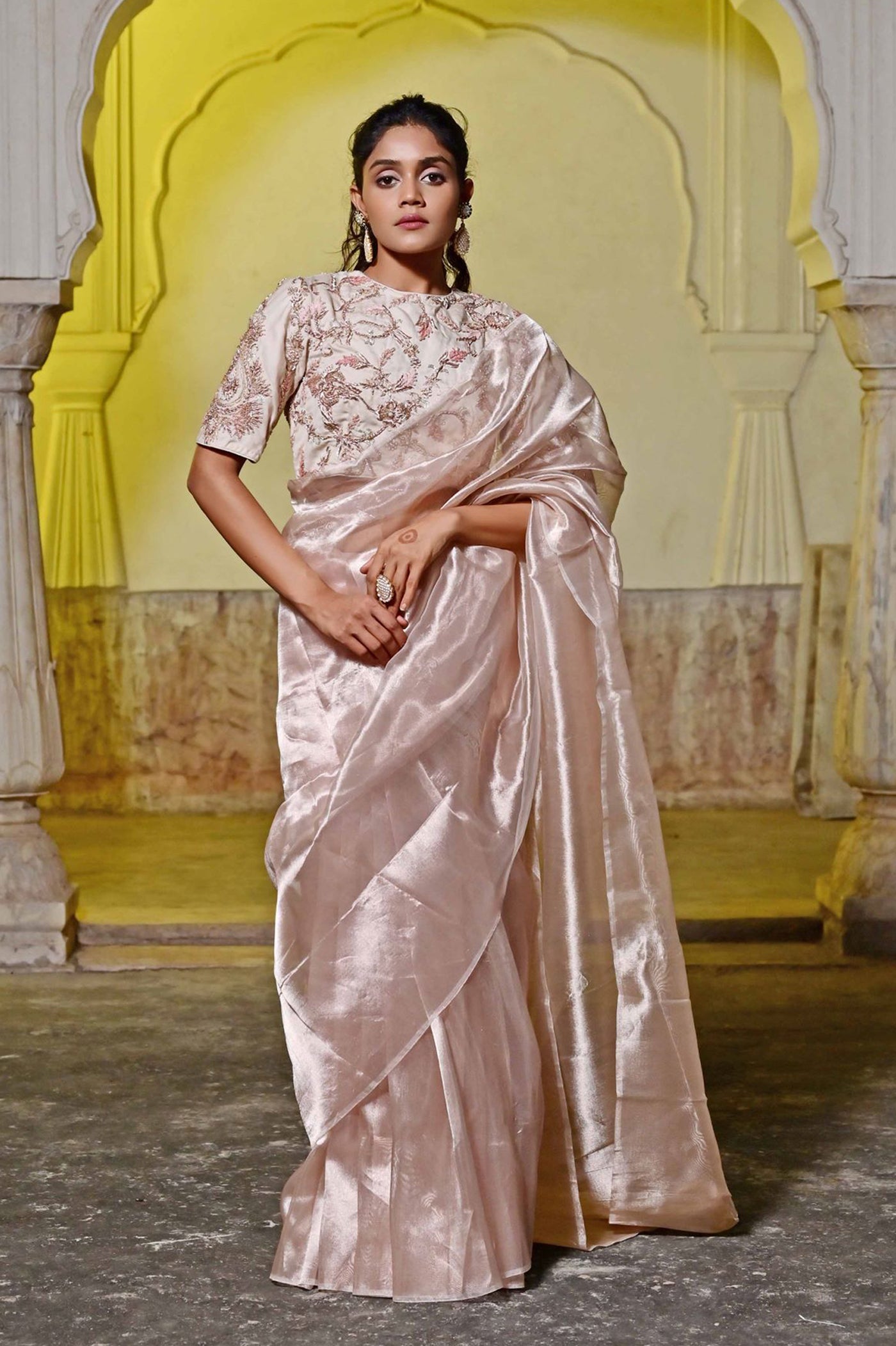 Hand Embroidered Sarees for women