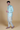 Zardosi Pure Chintz Jacket Set (Aqua Blue)