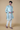 Zardosi Pure Chintz Sherwani Set (Aqua Blue)
