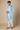 Zardosi Pure Chintz Sherwani Set (Aqua Blue)