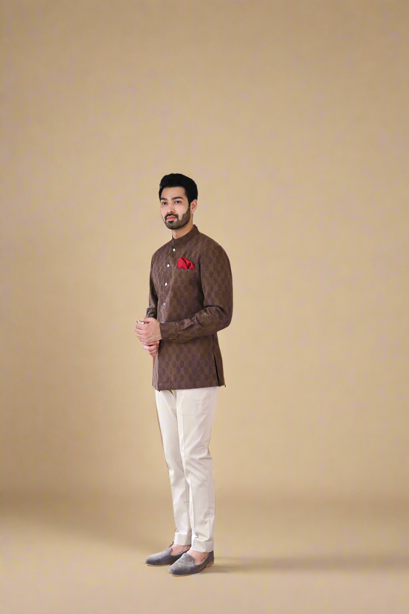 Hand-Block Bushcoat (Walnut Brown)