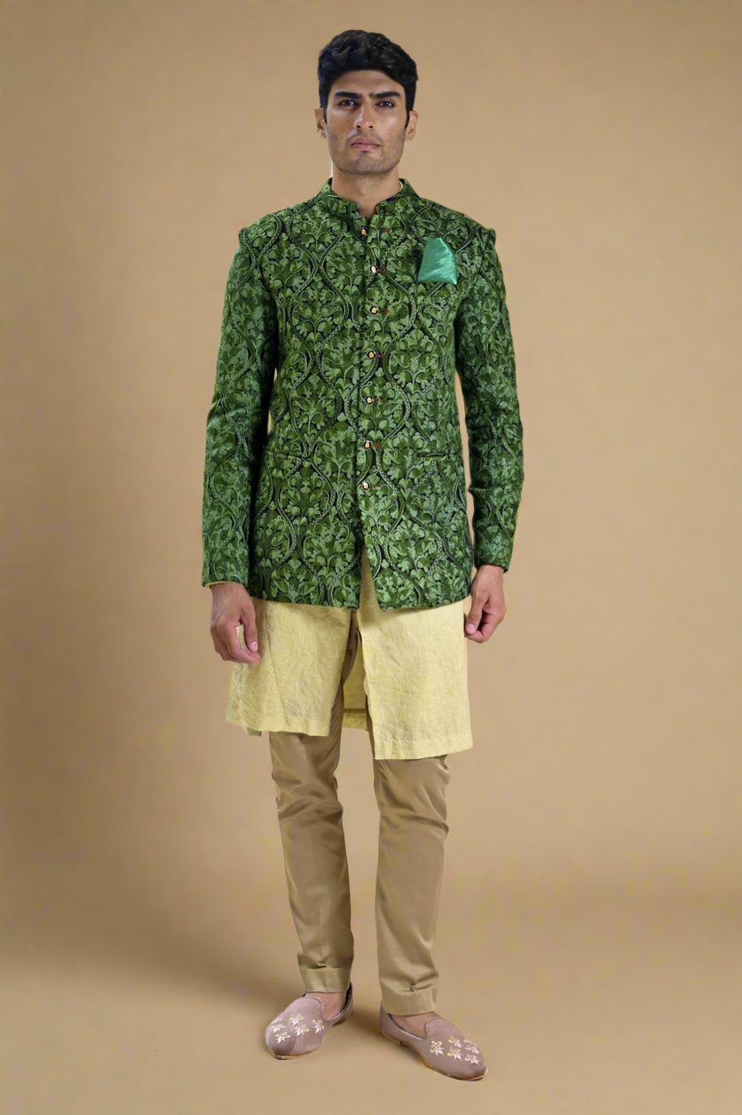 Aari Bandhagala Set (Green)