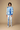Tie-Dye Taari Indie-Fusion Set (White / Indigo)