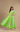 Gota Anarkali Set (Parrot Green)