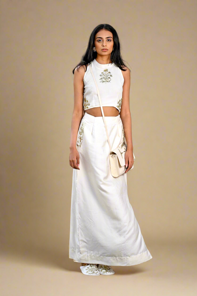 Sequined Indie-Fusion Set (Ivory)