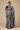Gota Saree (Metallic Grey)