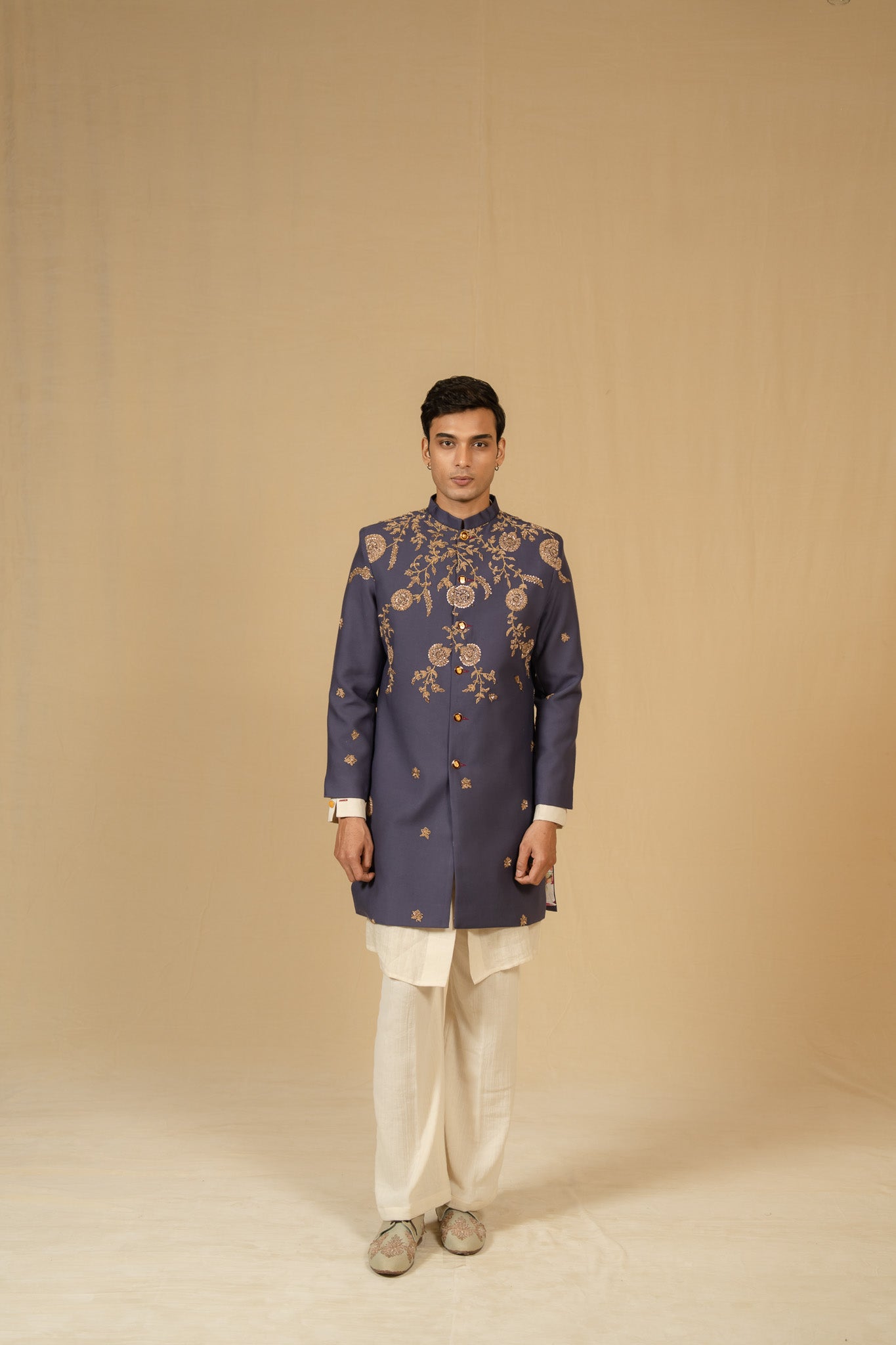 Zardosi Modal Indie Jacket (Neela)