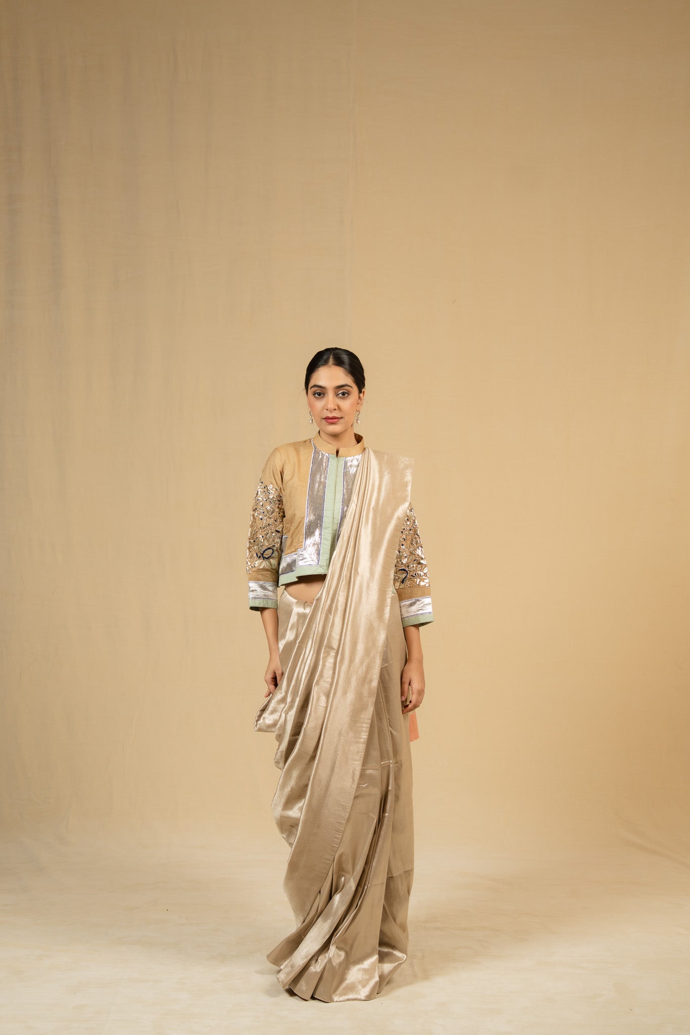 Banarsi Parcha Saree (Natural)