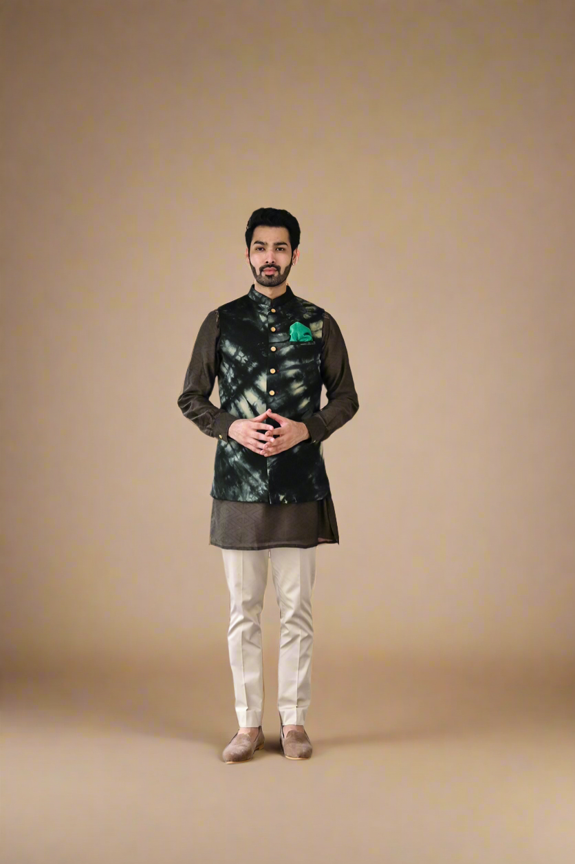 Tie-Dye Jawahar Jacket (Black)
