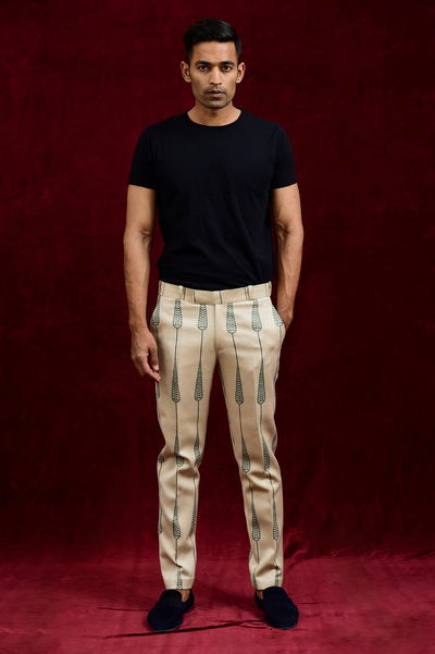 Buy Men Brown Cotton Bespoke Gurkha Pant High Waist Regular Fit Online in  India  Etsy