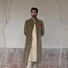 Designer olive green Sherwani for Grooms