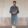 Exclusive steel blue sherwani for groom online