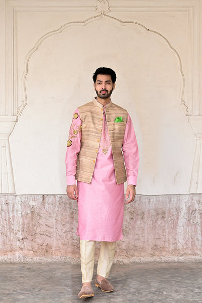 Shop stylish beige Nehru jacket online India