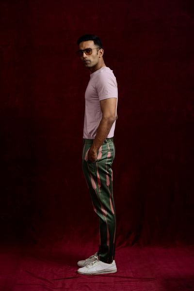 Men's fashion sage green pink trousers online in India