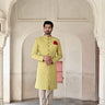 Groom sherwani online in lime green