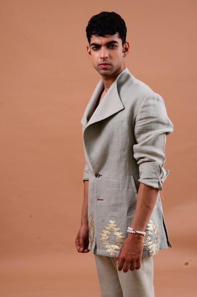 mens Jacket set with sequins embellishments