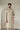 Beige wave printed silk kurta set for groom online shopping