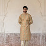 groom designer kurta set with Aligarhi trouser