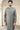 Grey linen kurta set with trousers for men online