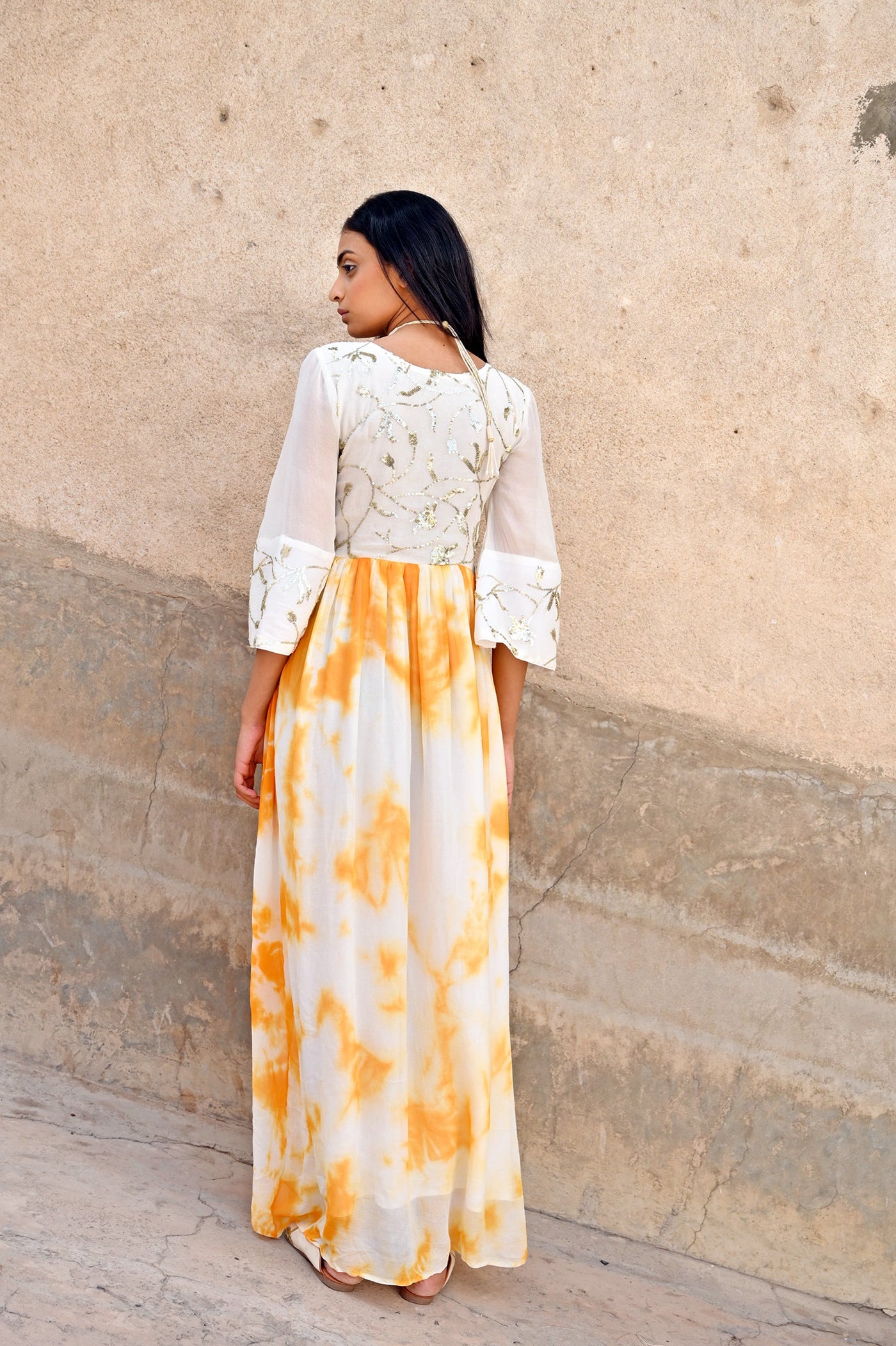 Trendy Choli Yoke Back Design
