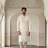 Shop online for groom's Lucknowi silk kurta