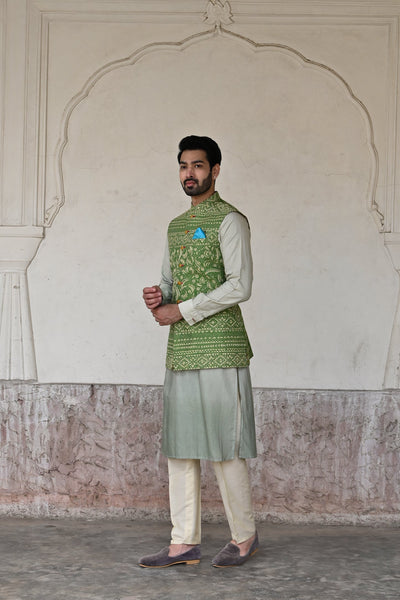 Shop the latest collection of green Nehru jackets online