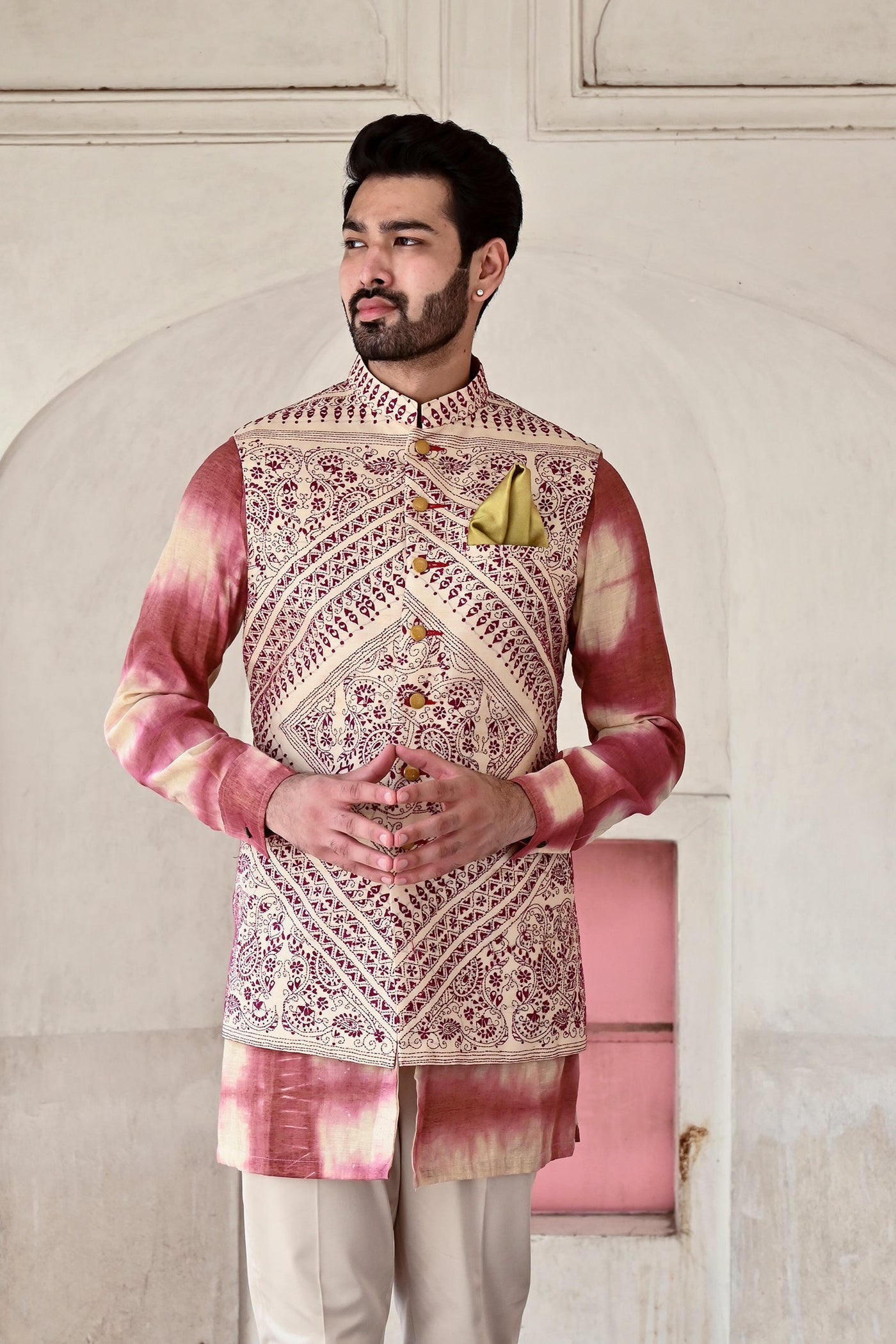 Buy Gaurav Katta Jaipur men's Nehru jackets online