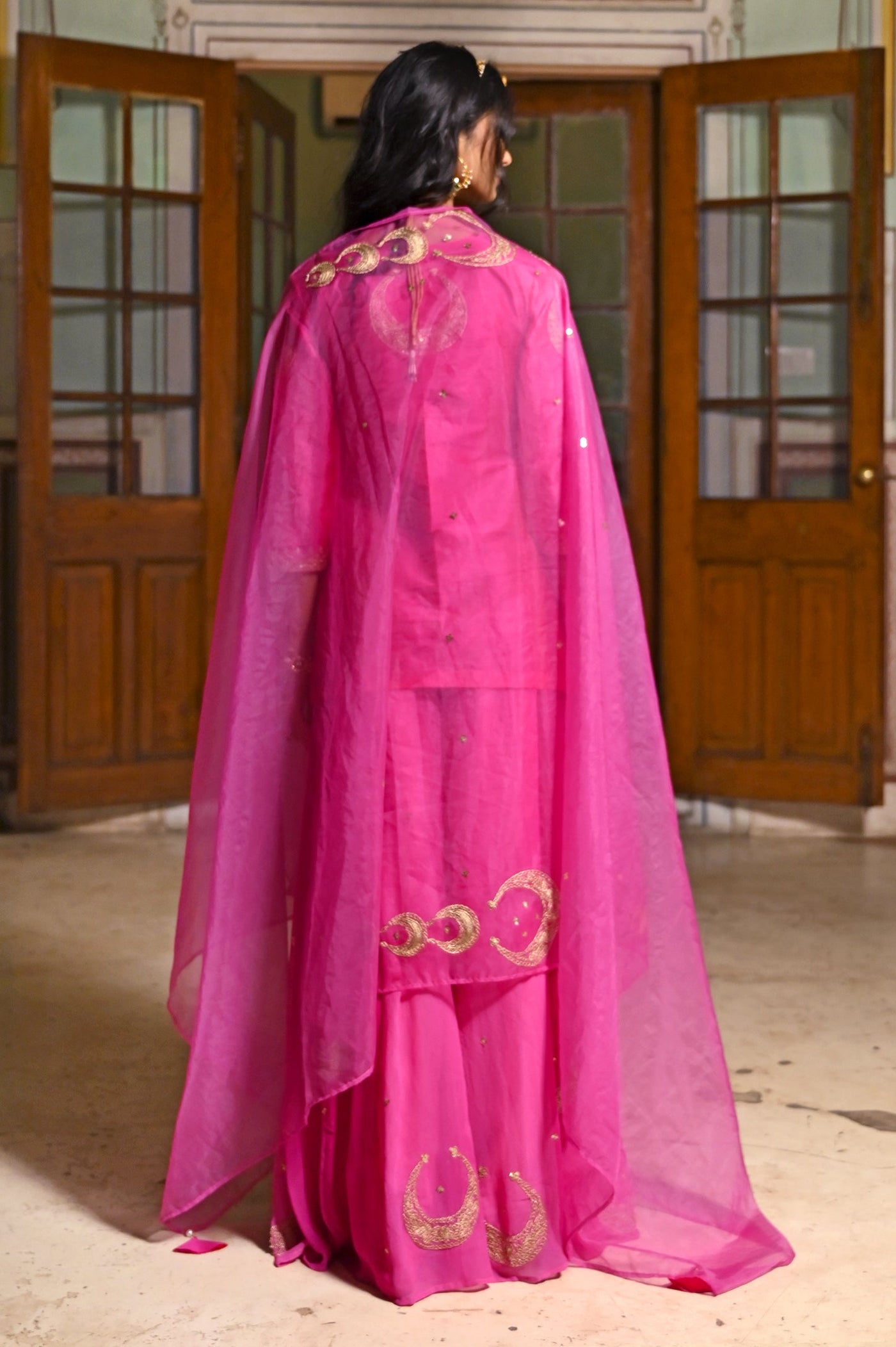 Designer pink lehenga choli with embellishments