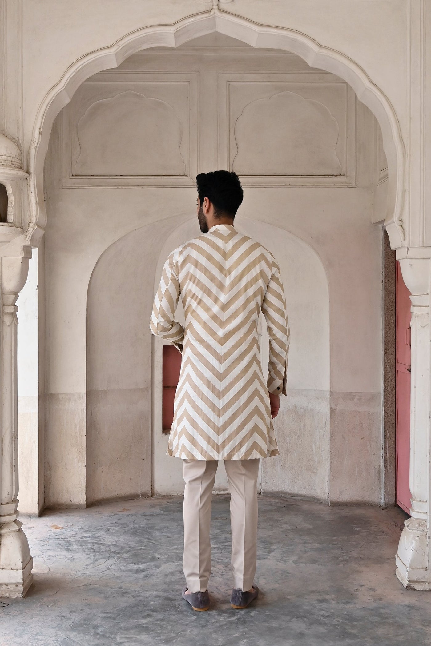 Men's Cream Kurta for men online