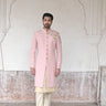 peach color sherwani