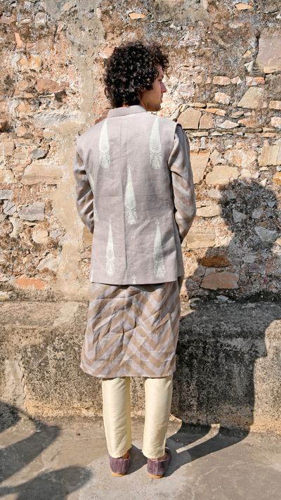Hand Block Ambi Jacket Set